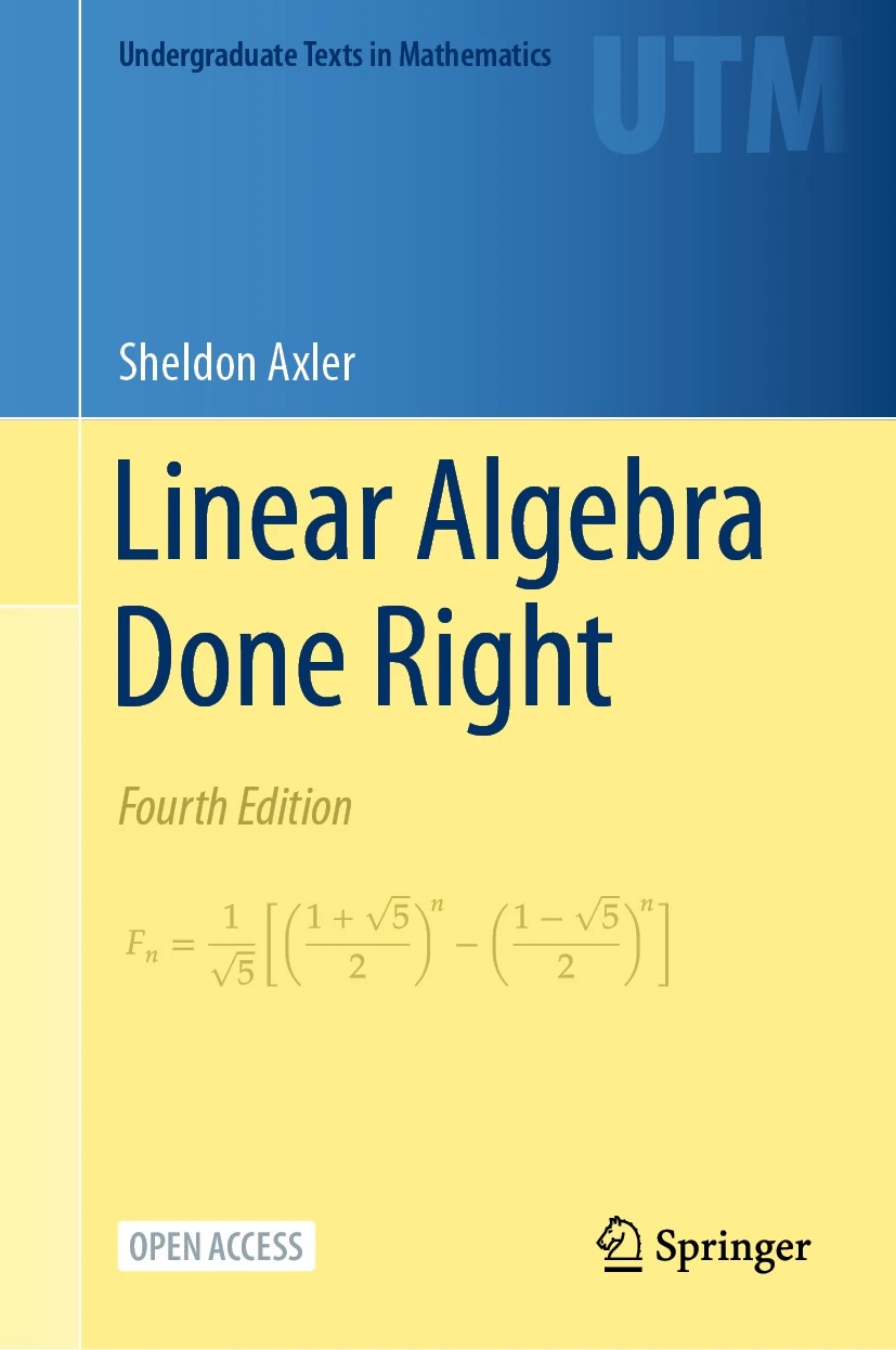Linear Algebra Done Right封面
