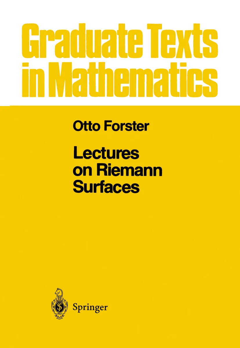 Lectures on Riemann Surfaces封面